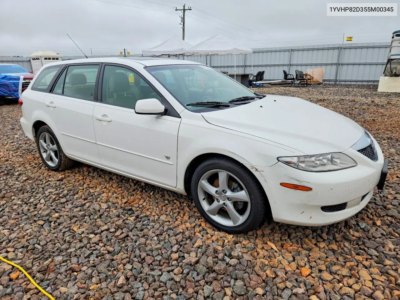 2005 Mazda 6 S VIN: 1YVHP82D355M00345 Lot: 58375756