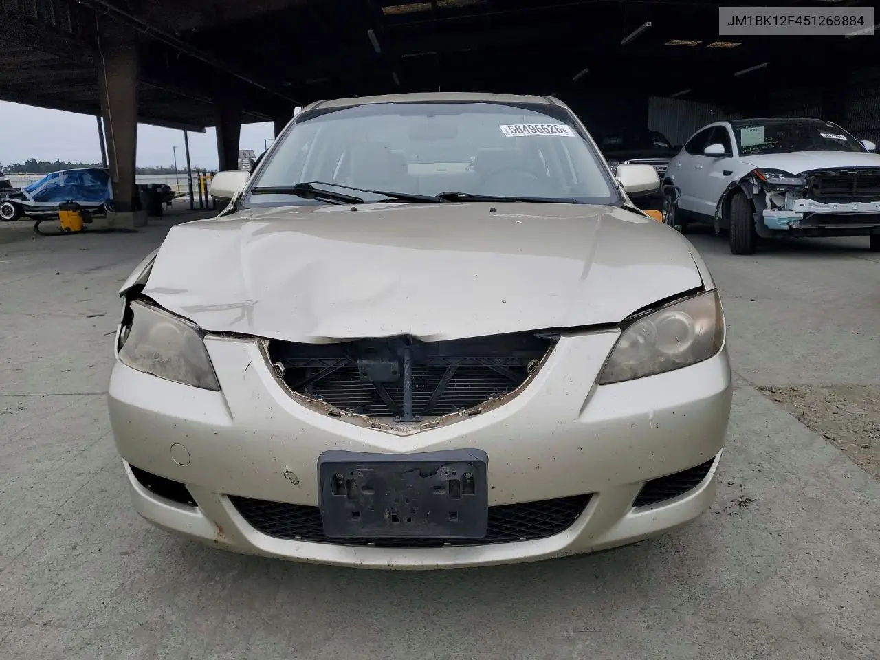 2005 Mazda 3 I VIN: JM1BK12F451268884 Lot: 58496626