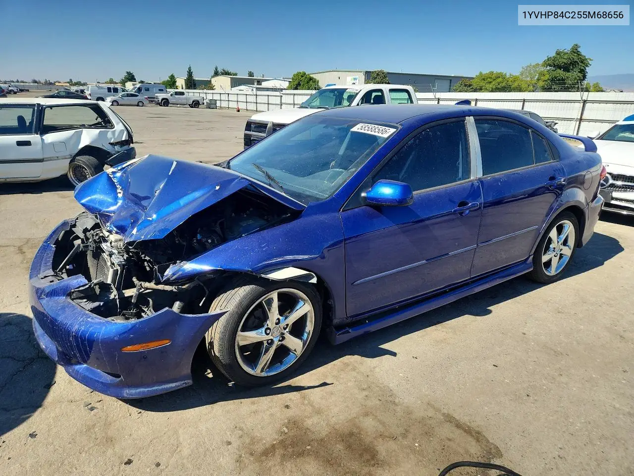 2005 Mazda 6 I VIN: 1YVHP84C255M68656 Lot: 58588586