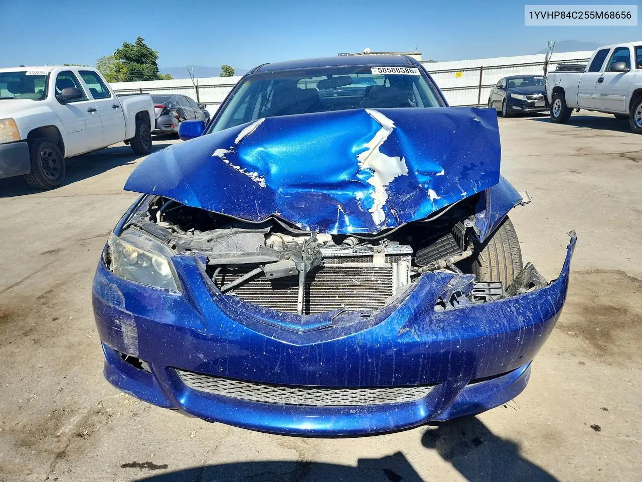 2005 Mazda 6 I VIN: 1YVHP84C255M68656 Lot: 58588586