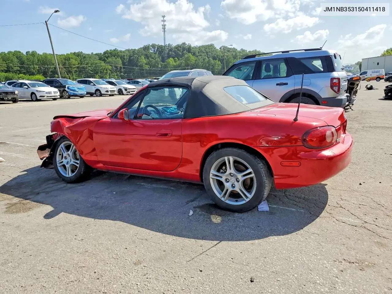 2005 Mazda Miata Mx-5 VIN: JM1NB353150411418 Lot: 59031456