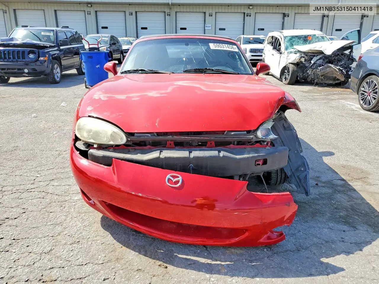 2005 Mazda Miata Mx-5 VIN: JM1NB353150411418 Lot: 59031456