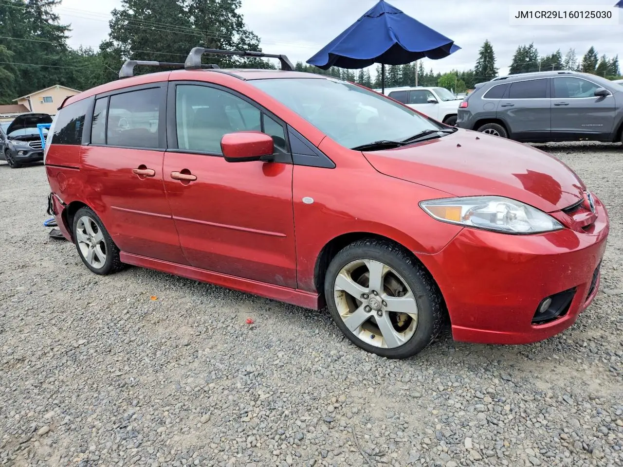 2006 Mazda 5 Touring VIN: JM1CR29L160125030 Lot: 57513806