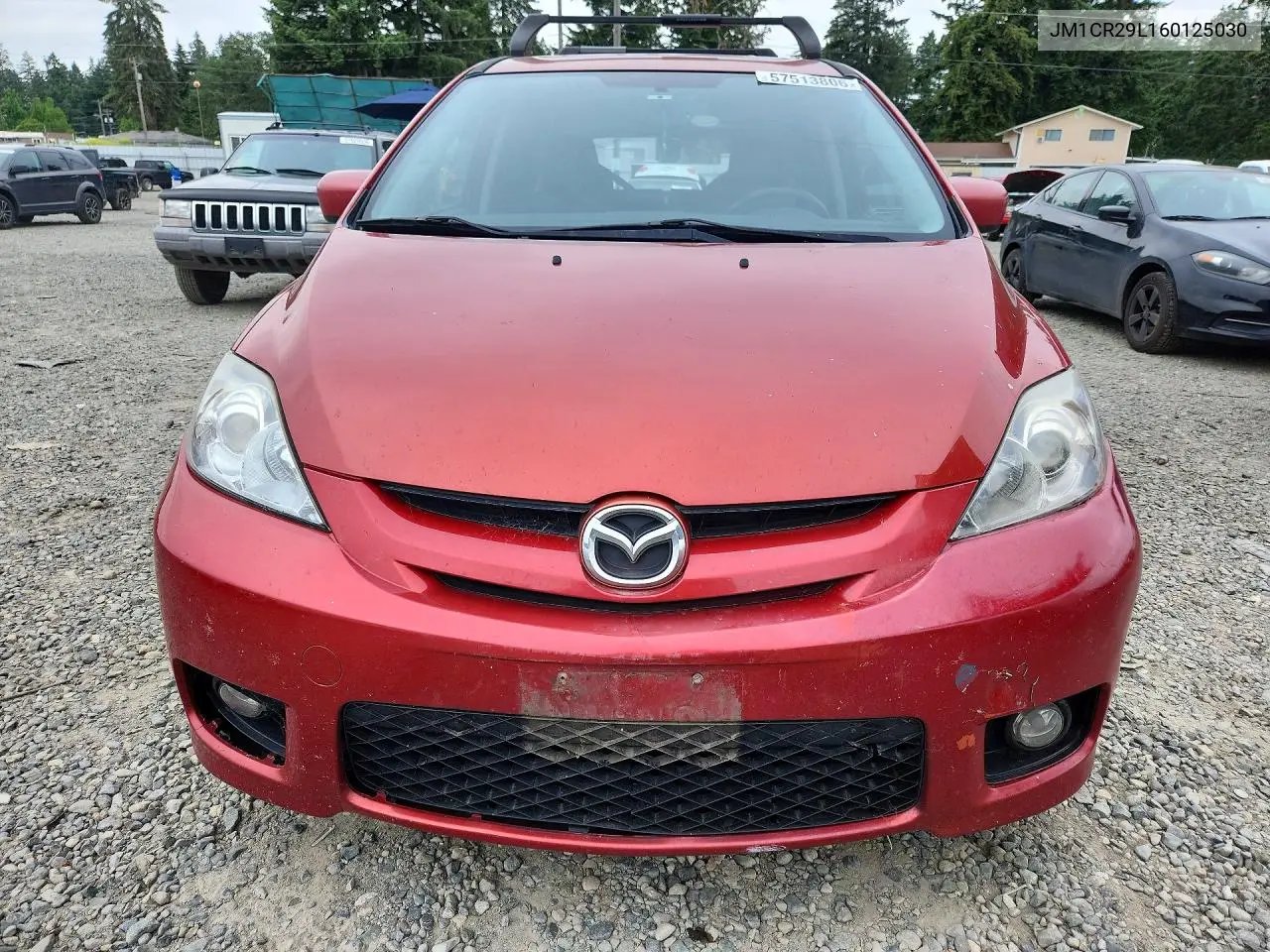 2006 Mazda 5 Touring VIN: JM1CR29L160125030 Lot: 57513806