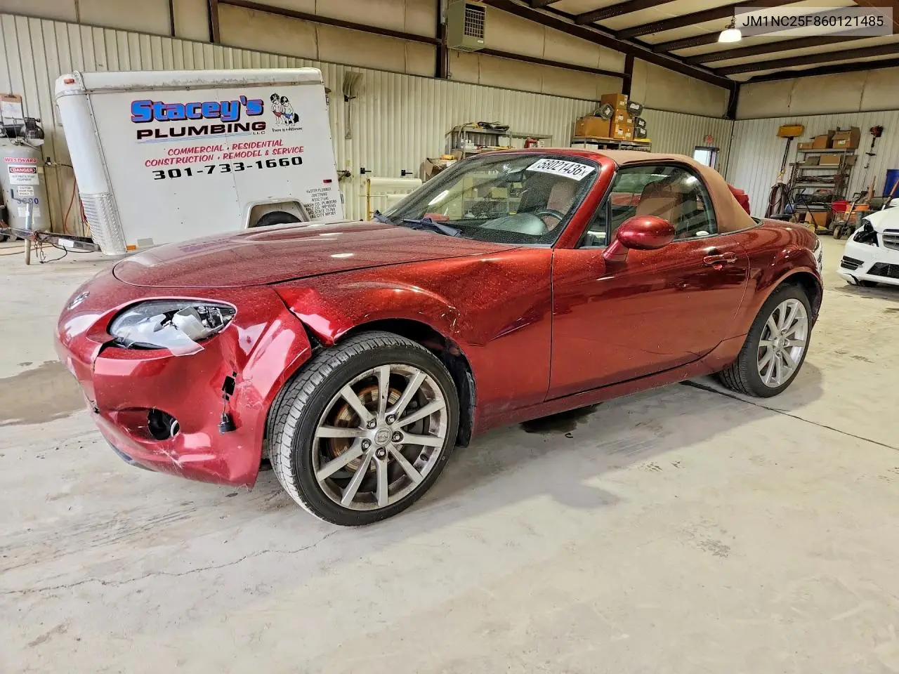 2006 Mazda Mx-5 Miata VIN: JM1NC25F860121485 Lot: 58021436