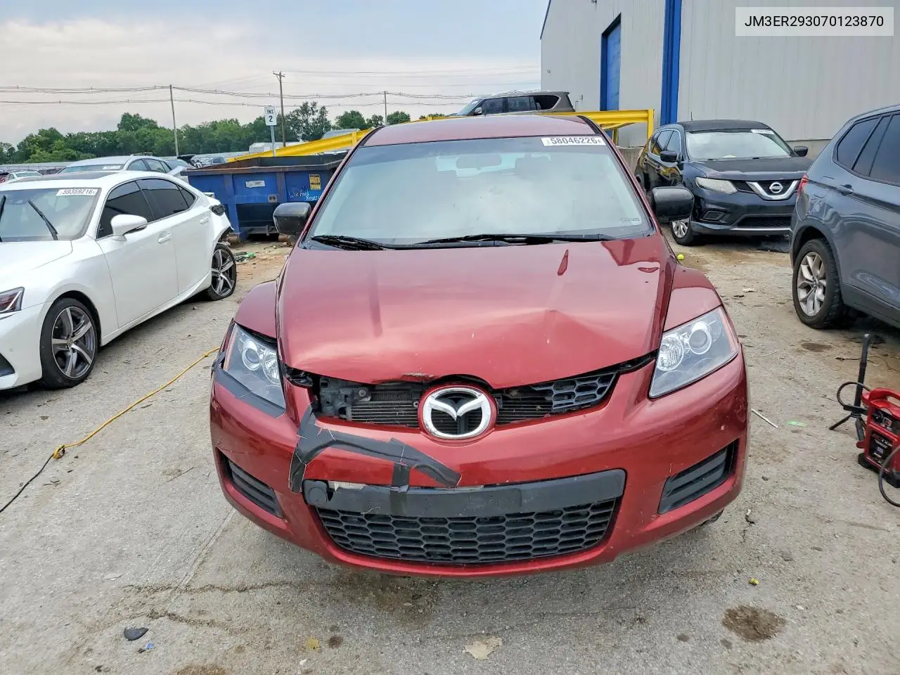 2007 Mazda Cx-7 VIN: JM3ER293070123870 Lot: 58046226