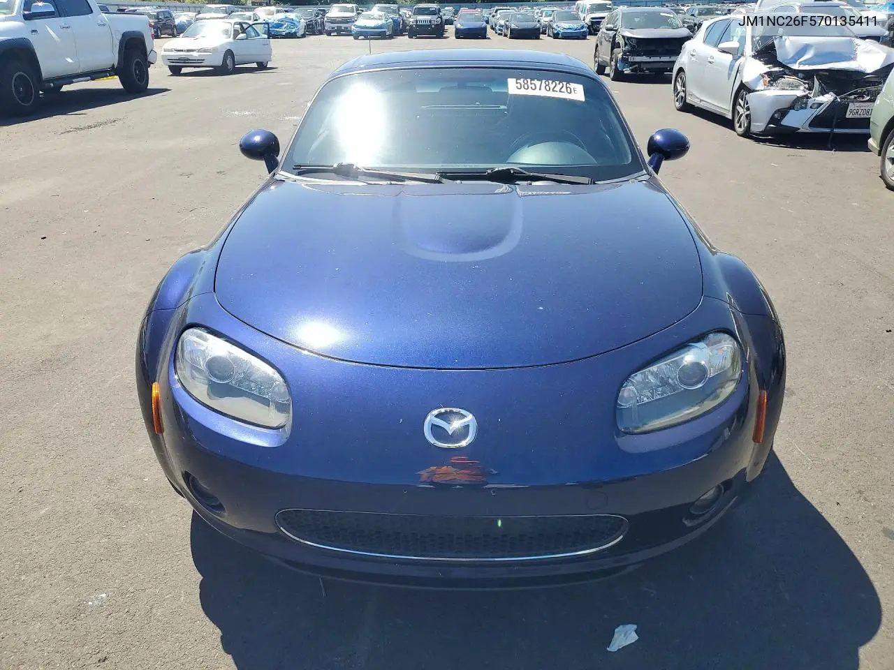 2007 Mazda Mx-5 Miata VIN: JM1NC26F570135411 Lot: 58578226