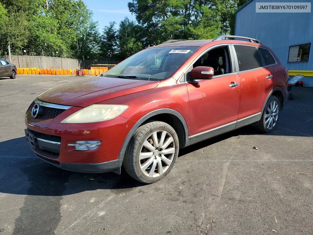 2007 Mazda Cx-9 VIN: JM3TB38Y670109597 Lot: 58772866