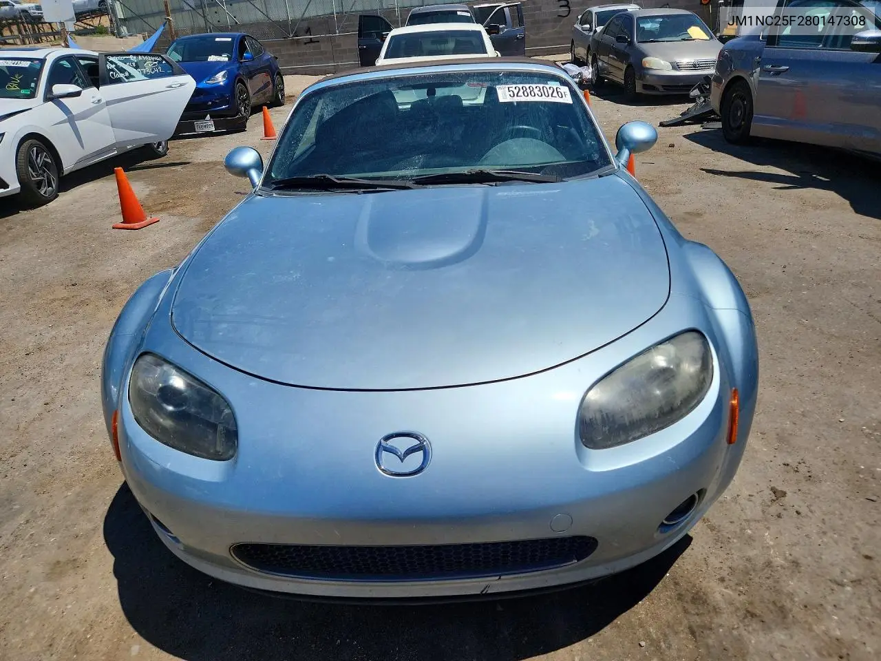 2008 Mazda Mx-5 Miata VIN: JM1NC25F280147308 Lot: 52883026