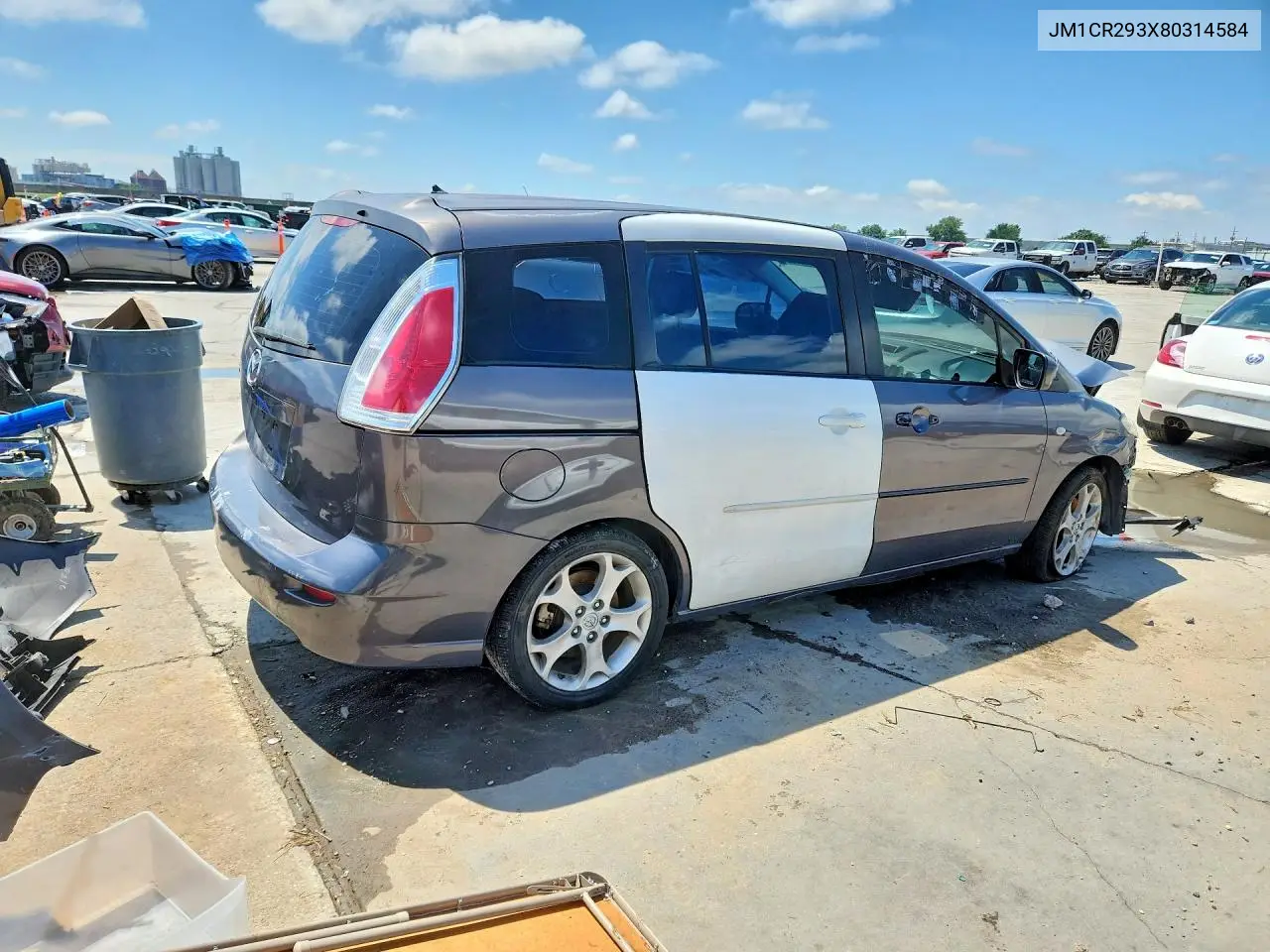 2008 Mazda 5 VIN: JM1CR293X80314584 Lot: 53191626