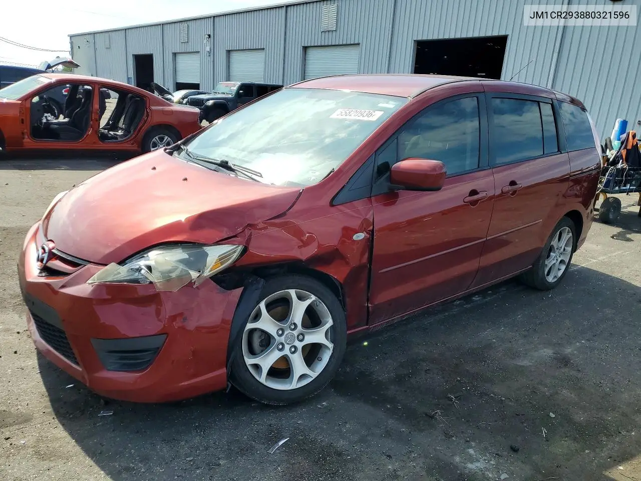 2008 Mazda 5 VIN: JM1CR293880321596 Lot: 55820936