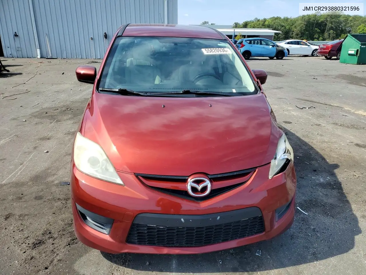 2008 Mazda 5 VIN: JM1CR293880321596 Lot: 55820936