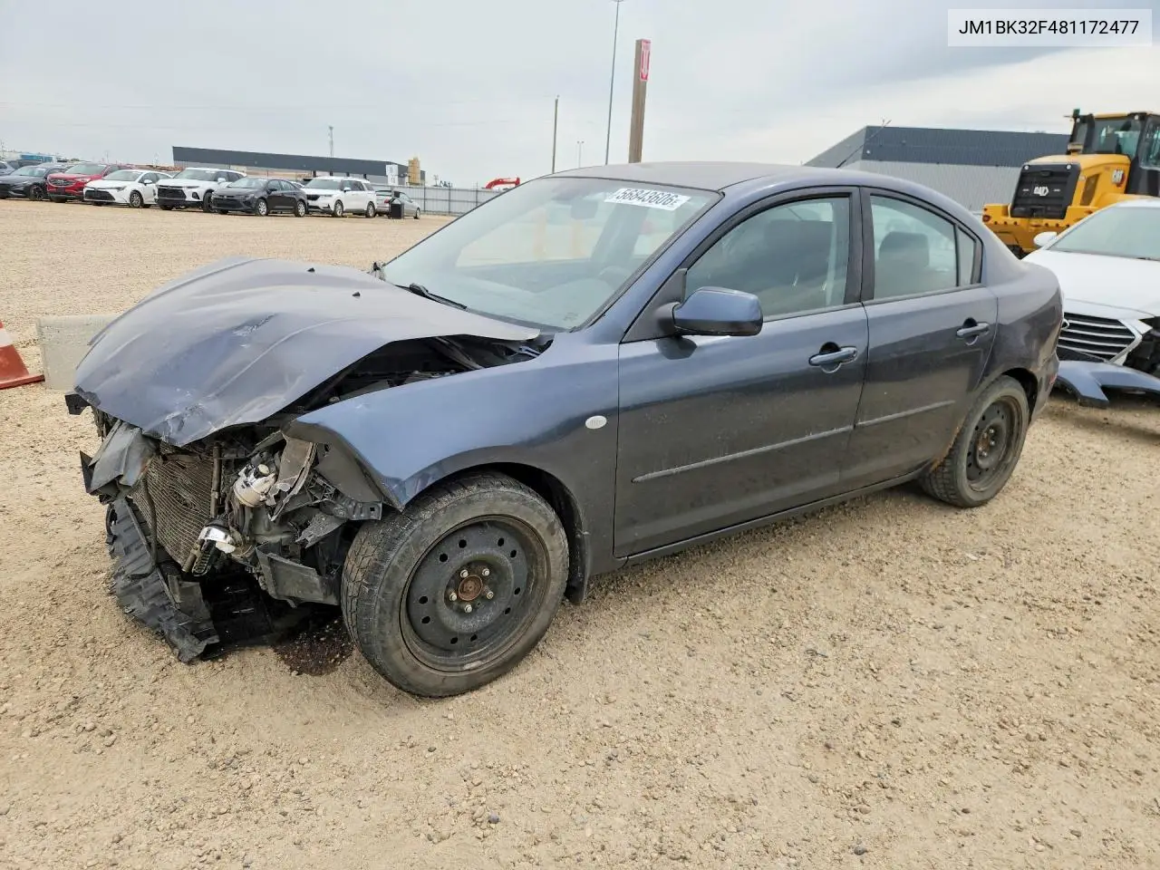 2008 Mazda 3 I VIN: JM1BK32F481172477 Lot: 56843606