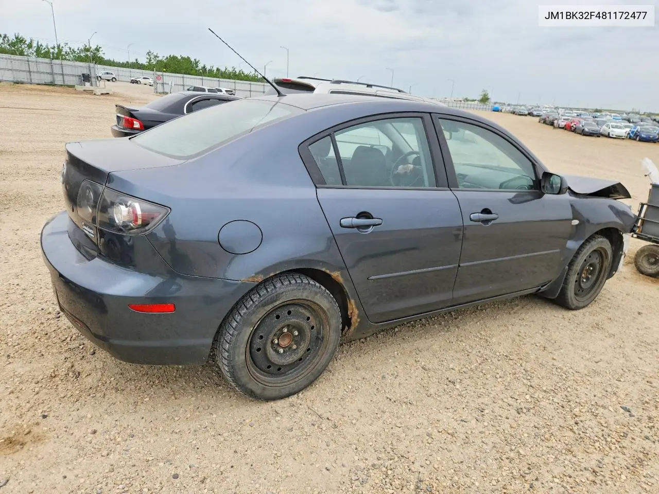 2008 Mazda 3 I VIN: JM1BK32F481172477 Lot: 56843606
