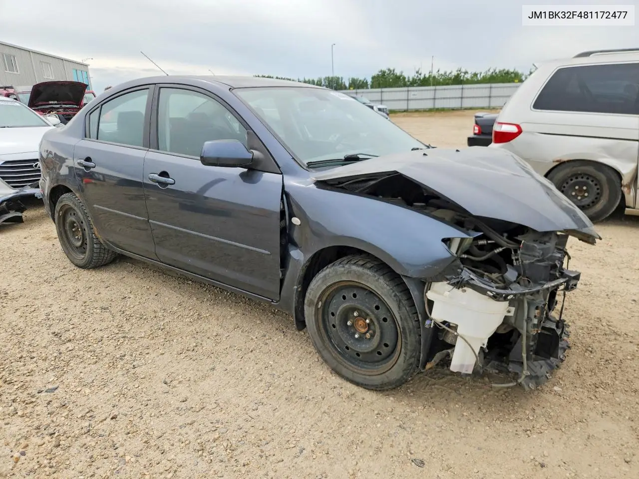 2008 Mazda 3 I VIN: JM1BK32F481172477 Lot: 56843606