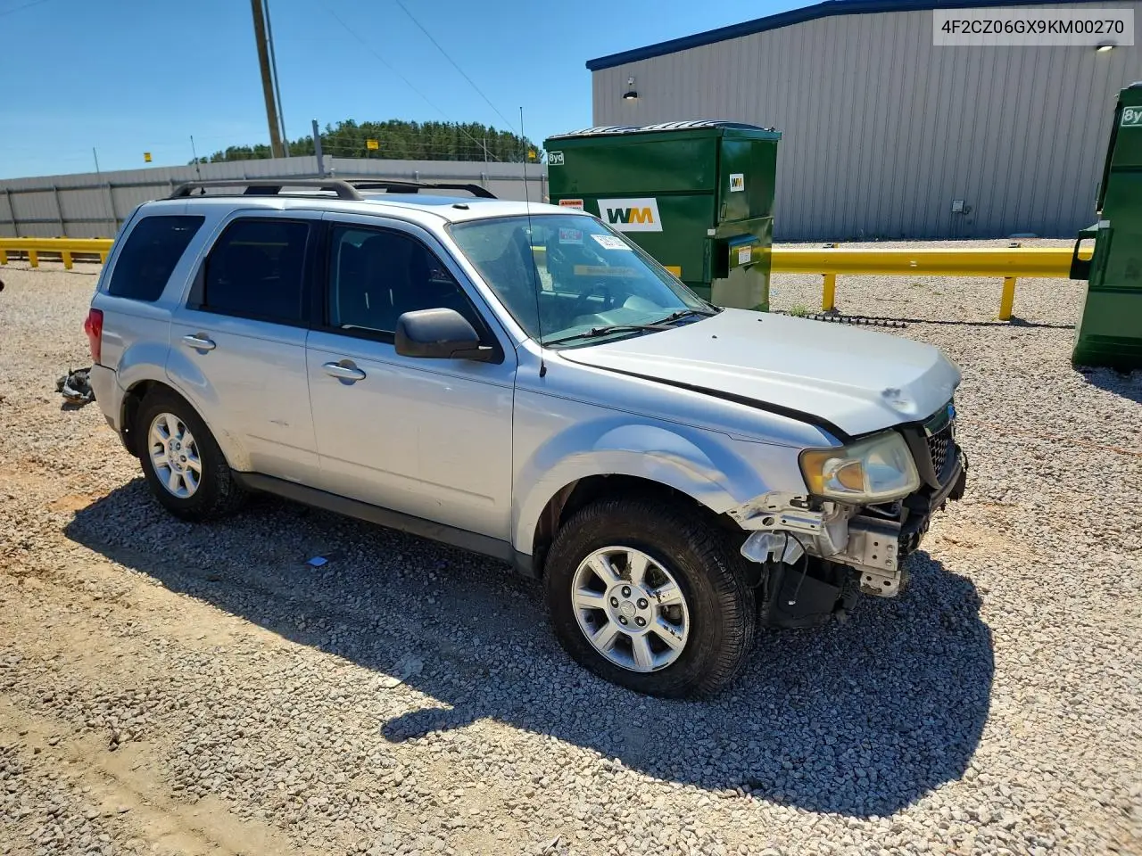 2009 Mazda Tribute S VIN: 4F2CZ06GX9KM00270 Lot: 52971226