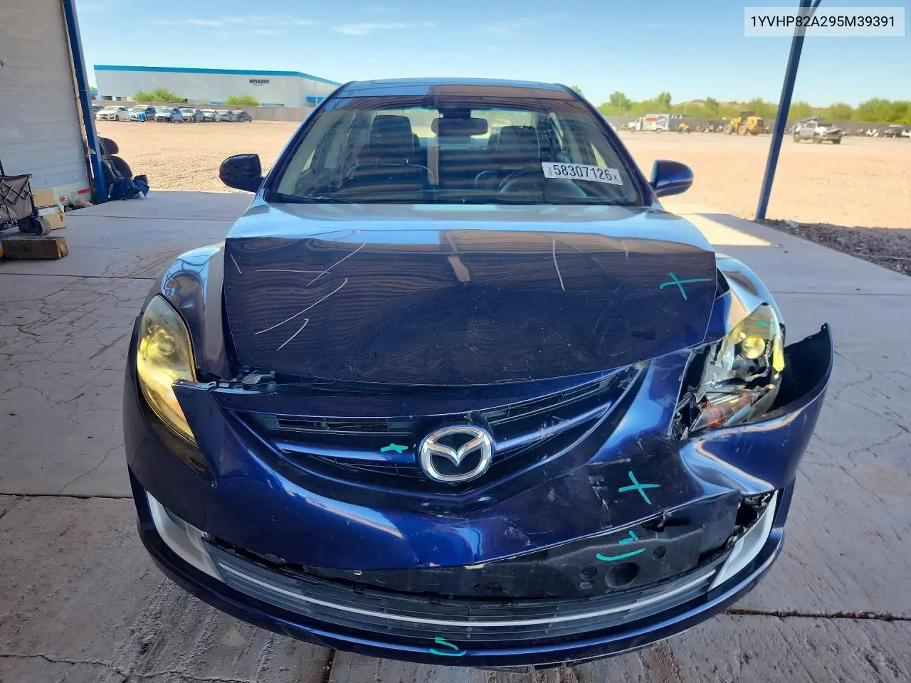 2009 Mazda 6 I VIN: 1YVHP82A295M39391 Lot: 58307126