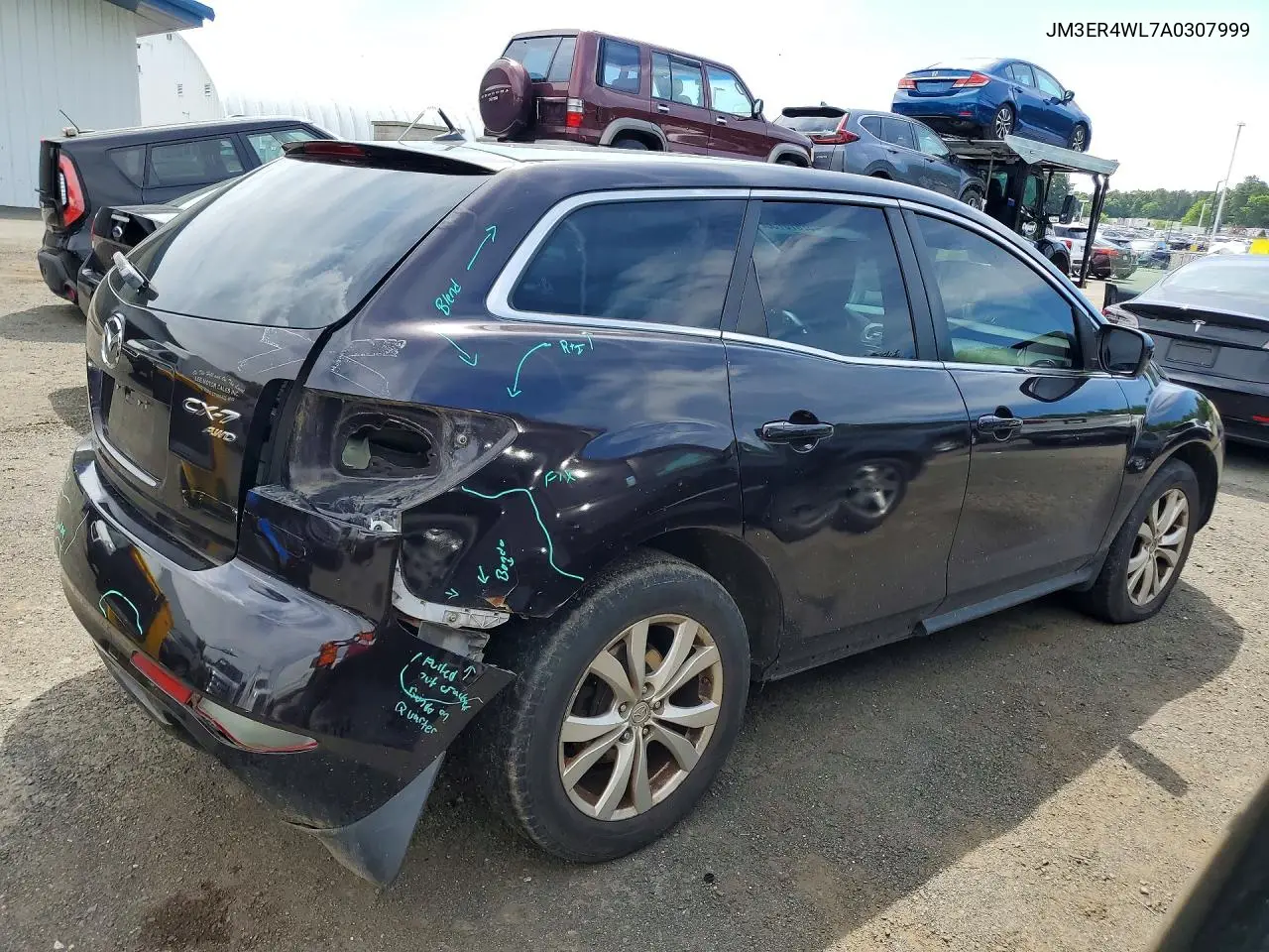 2010 Mazda Cx-7 VIN: JM3ER4WL7A0307999 Lot: 57870756