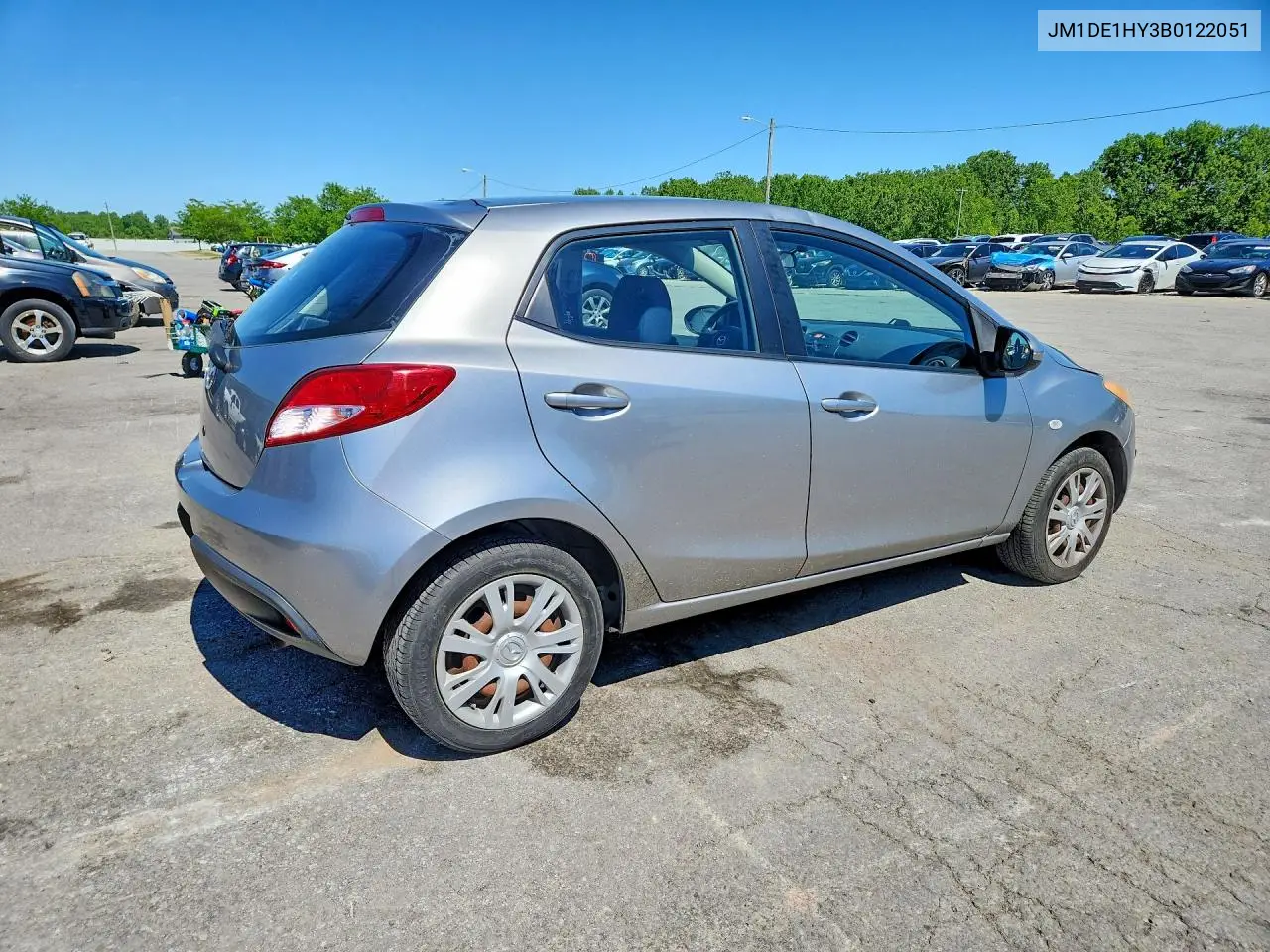 2011 Mazda Mazda 2 VIN: JM1DE1HY3B0122051 Lot: 52521646