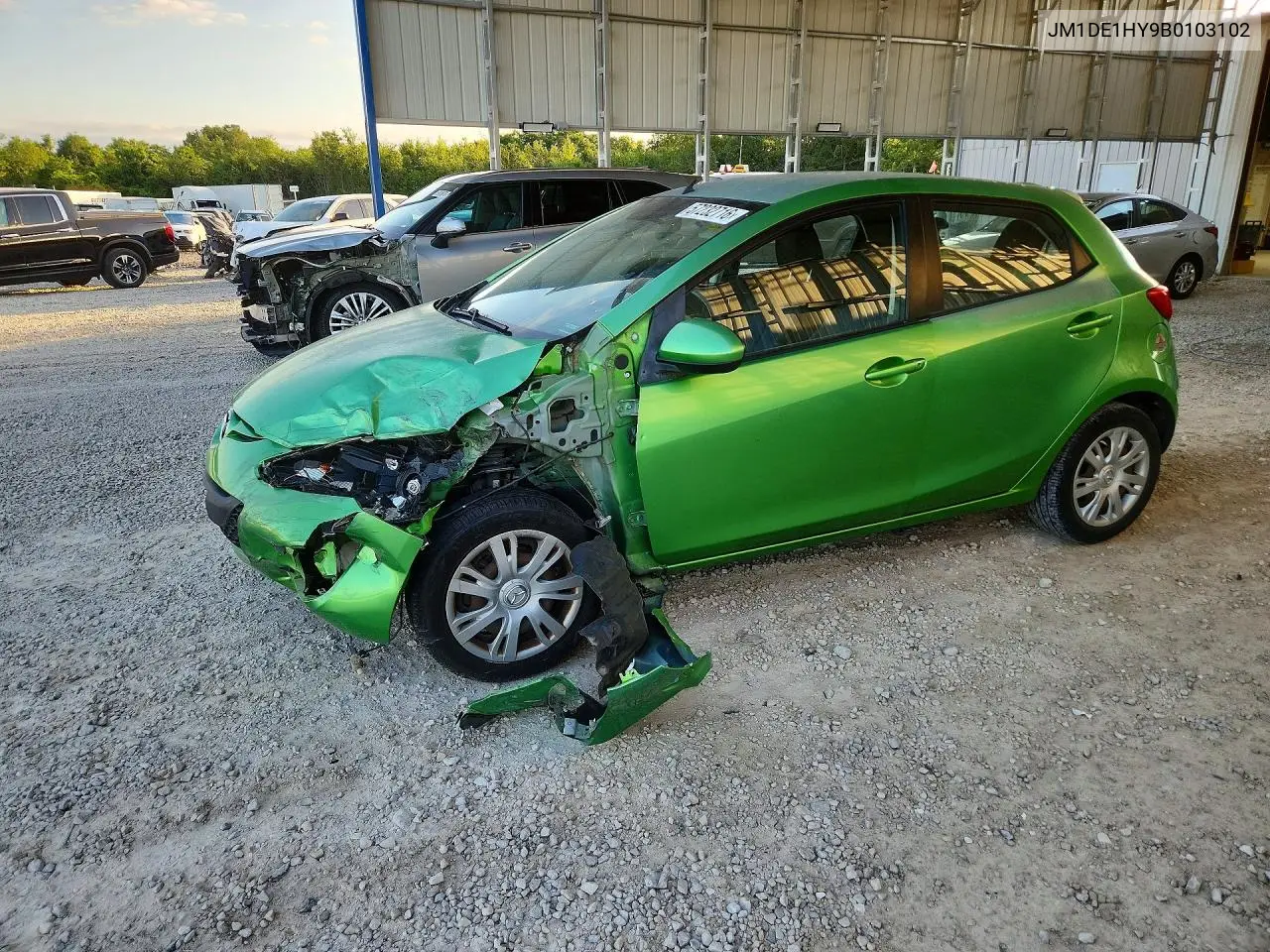 2011 Mazda Mazda2 VIN: JM1DE1HY9B0103102 Lot: 57232716