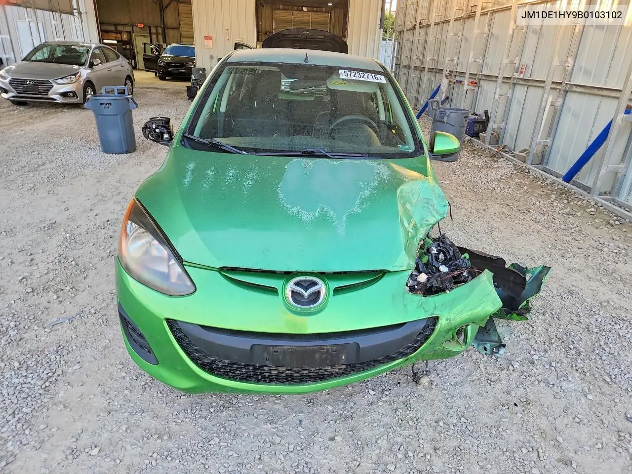 2011 Mazda Mazda2 VIN: JM1DE1HY9B0103102 Lot: 57232716