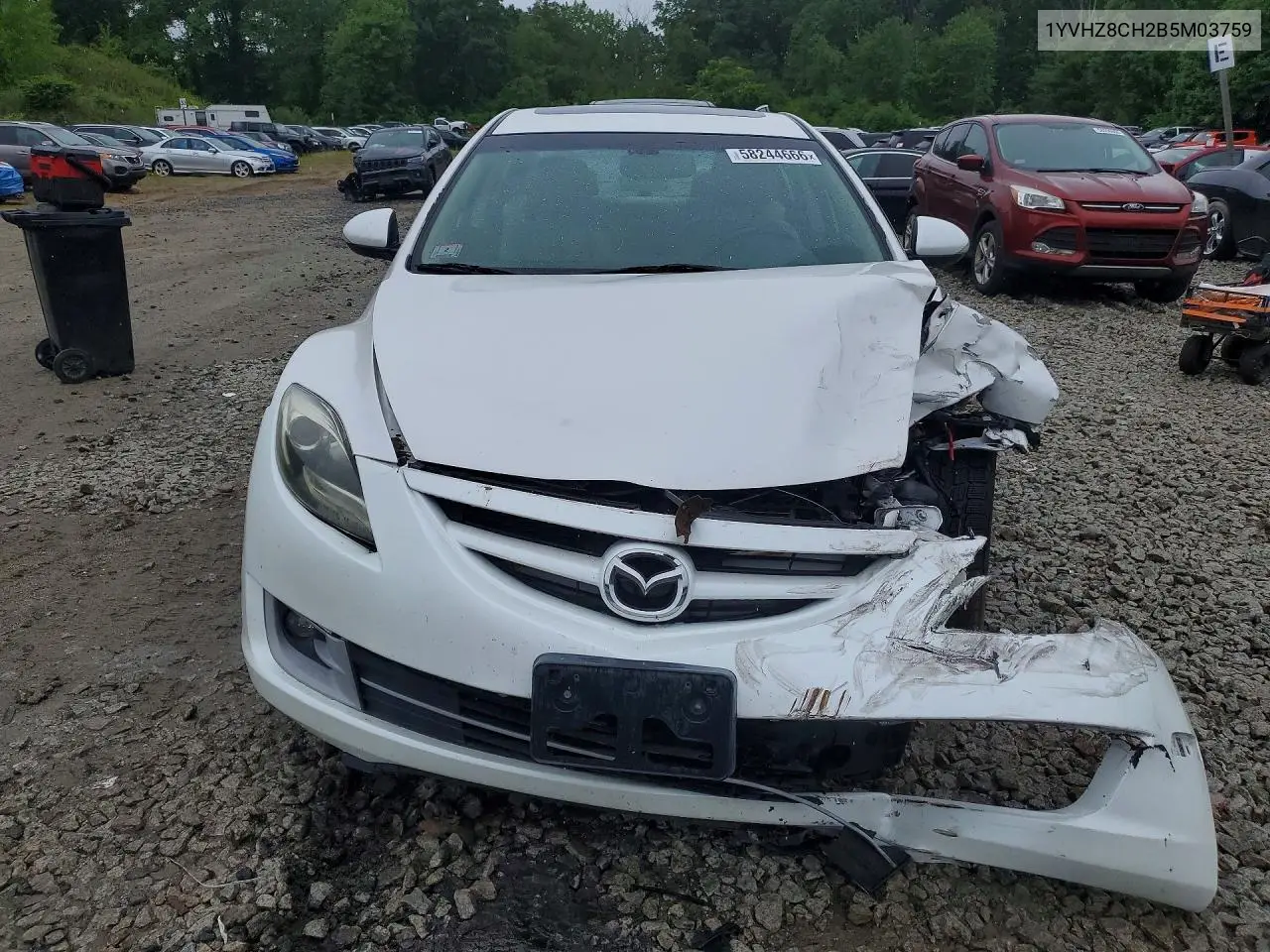 2011 Mazda 6 I VIN: 1YVHZ8CH2B5M03759 Lot: 58244666