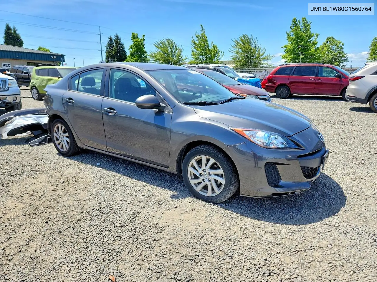 2012 Mazda 3 I VIN: JM1BL1W80C1560764 Lot: 53786226