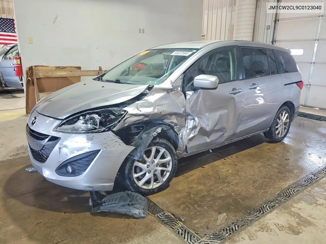 2012 Mazda 5 VIN: JM1CW2CL9C0123040 Lot: 55322566
