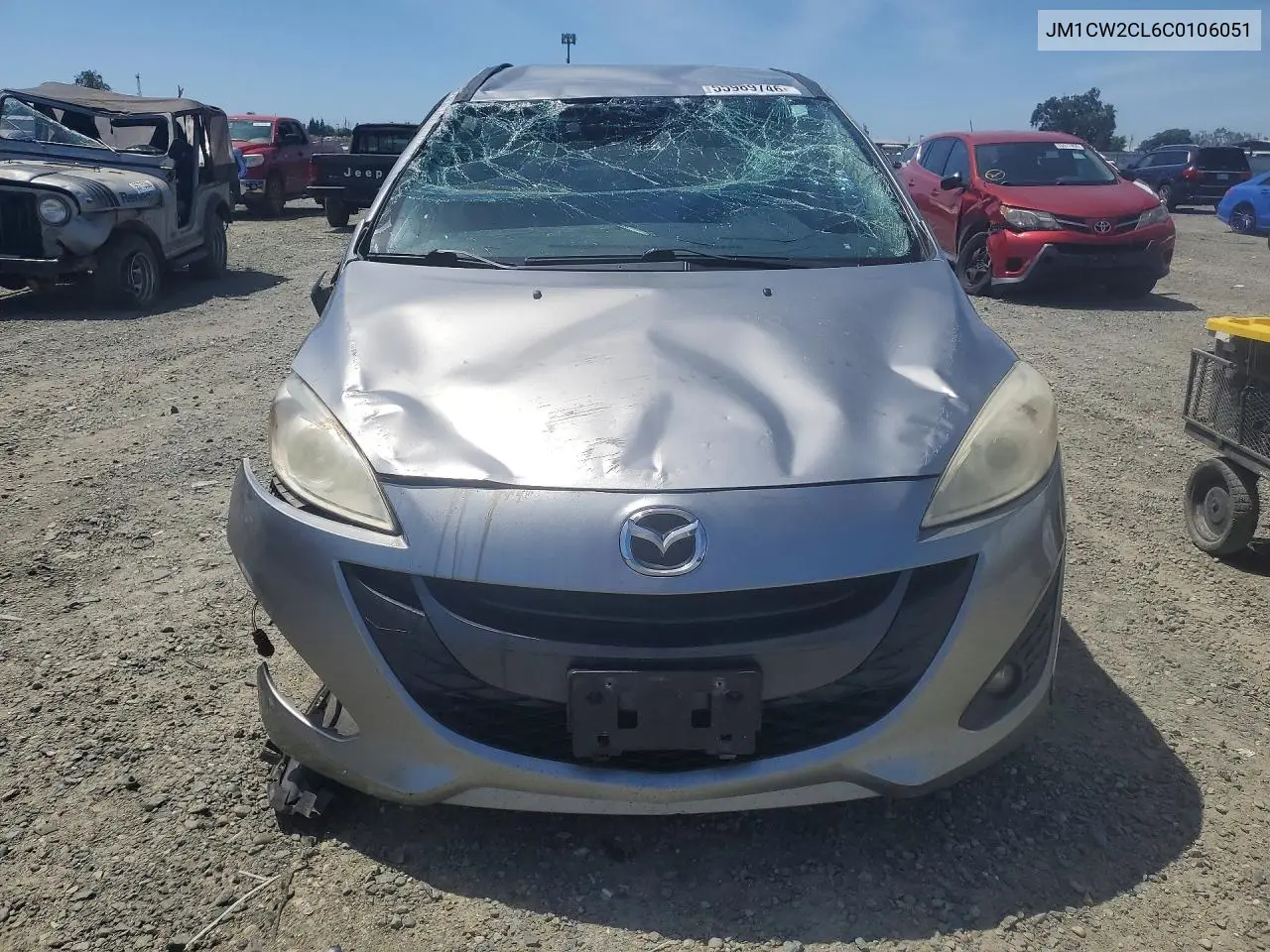 2012 Mazda 5 VIN: JM1CW2CL6C0106051 Lot: 55989746
