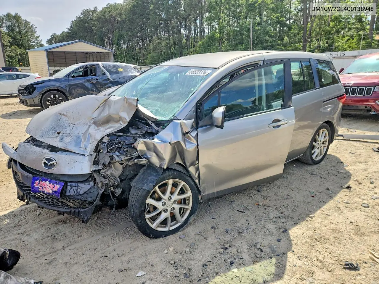 2012 Mazda 5 VIN: JM1CW2CL4C0138948 Lot: 56603176