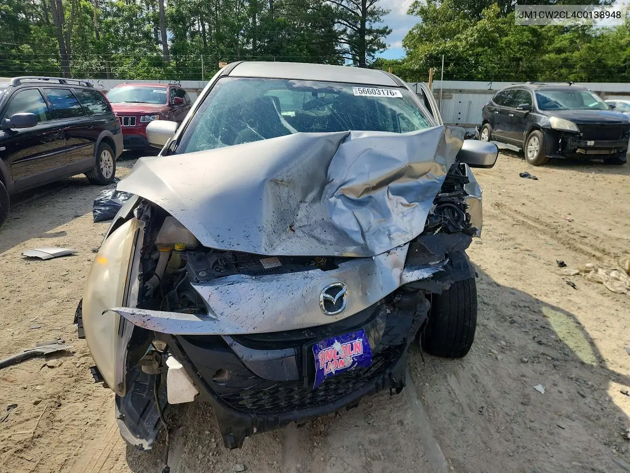 2012 Mazda 5 VIN: JM1CW2CL4C0138948 Lot: 56603176