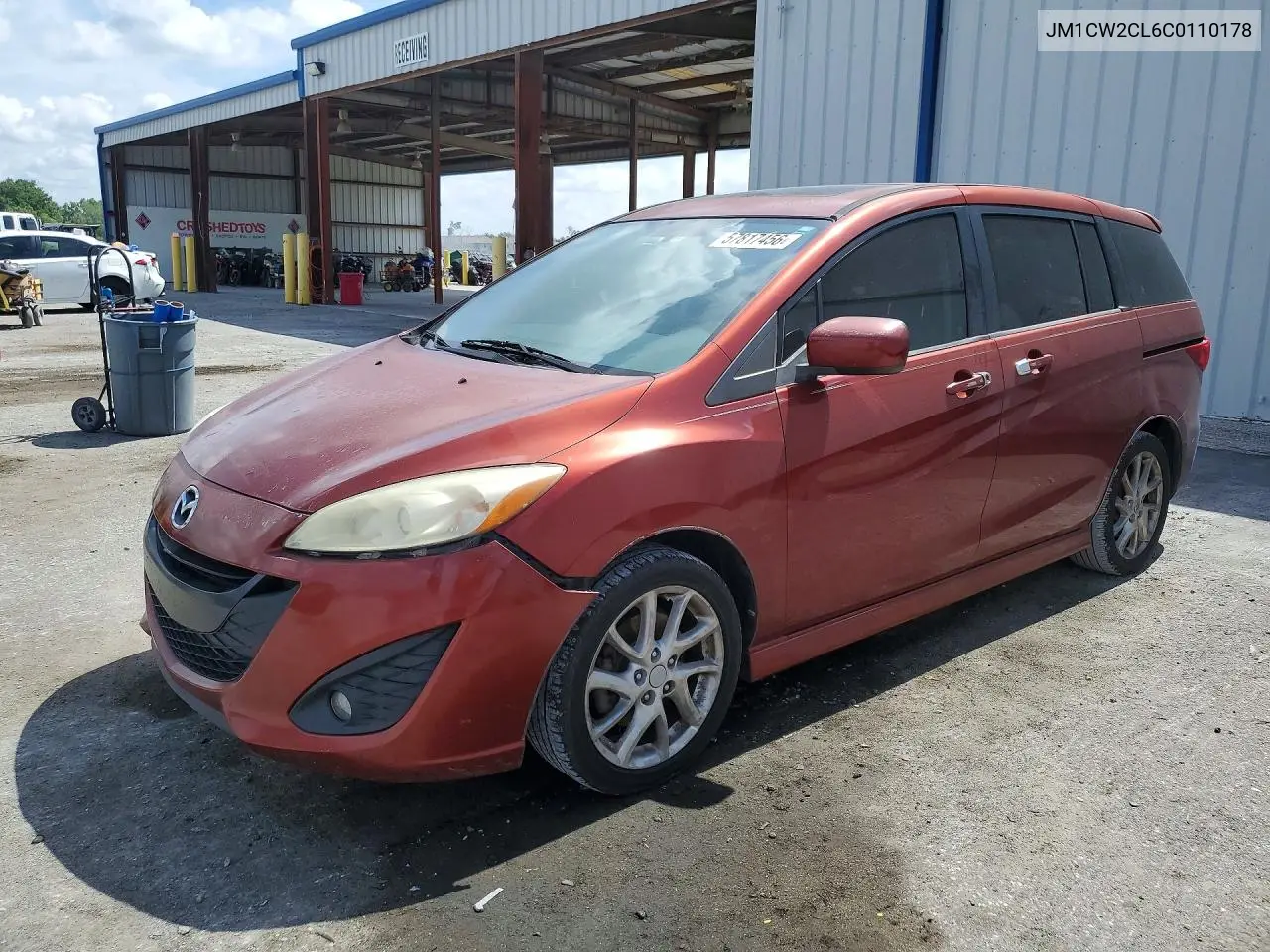 2012 Mazda 5 VIN: JM1CW2CL6C0110178 Lot: 57817456
