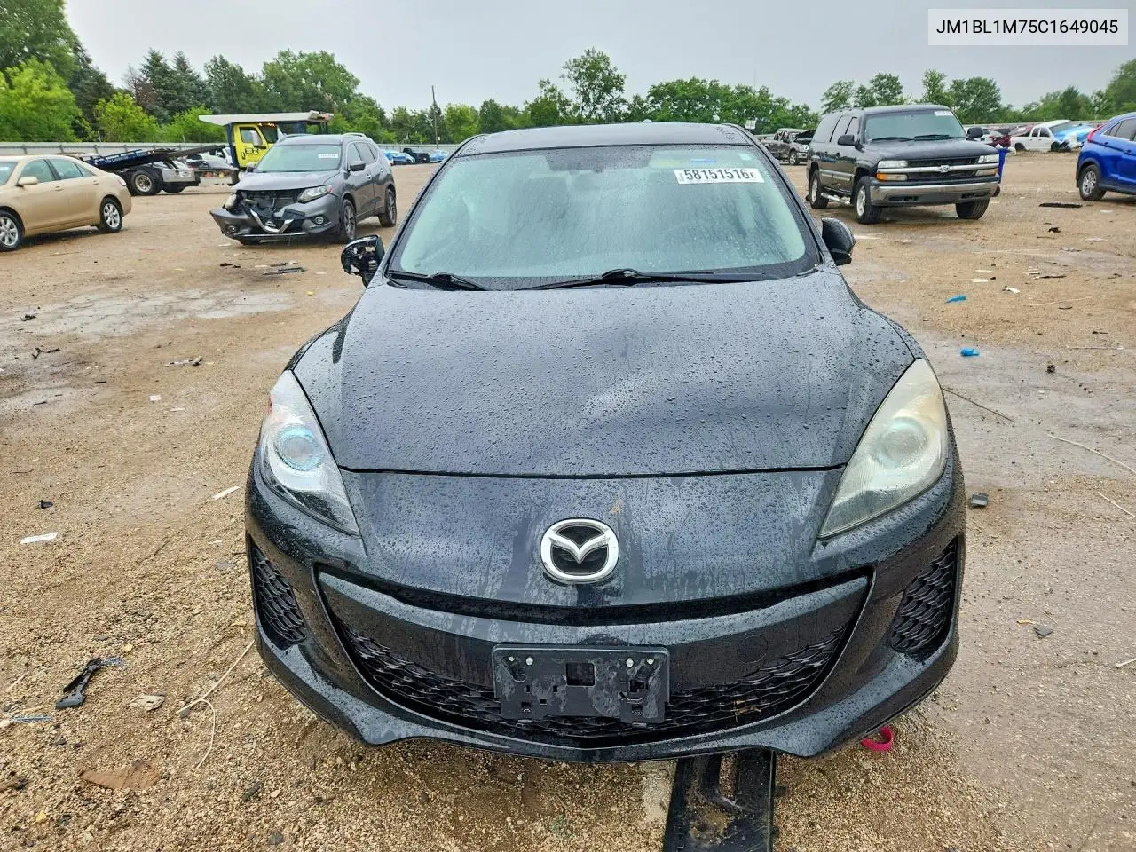 2012 Mazda 3 I VIN: JM1BL1M75C1649045 Lot: 58151516