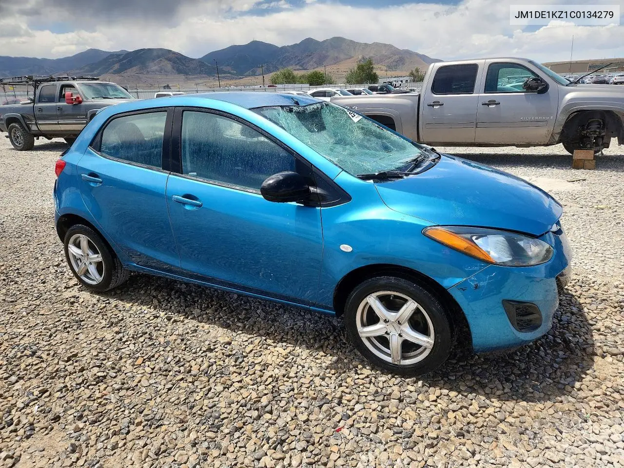 2012 Mazda Mazda2 VIN: JM1DE1KZ1C0134279 Lot: 59371046