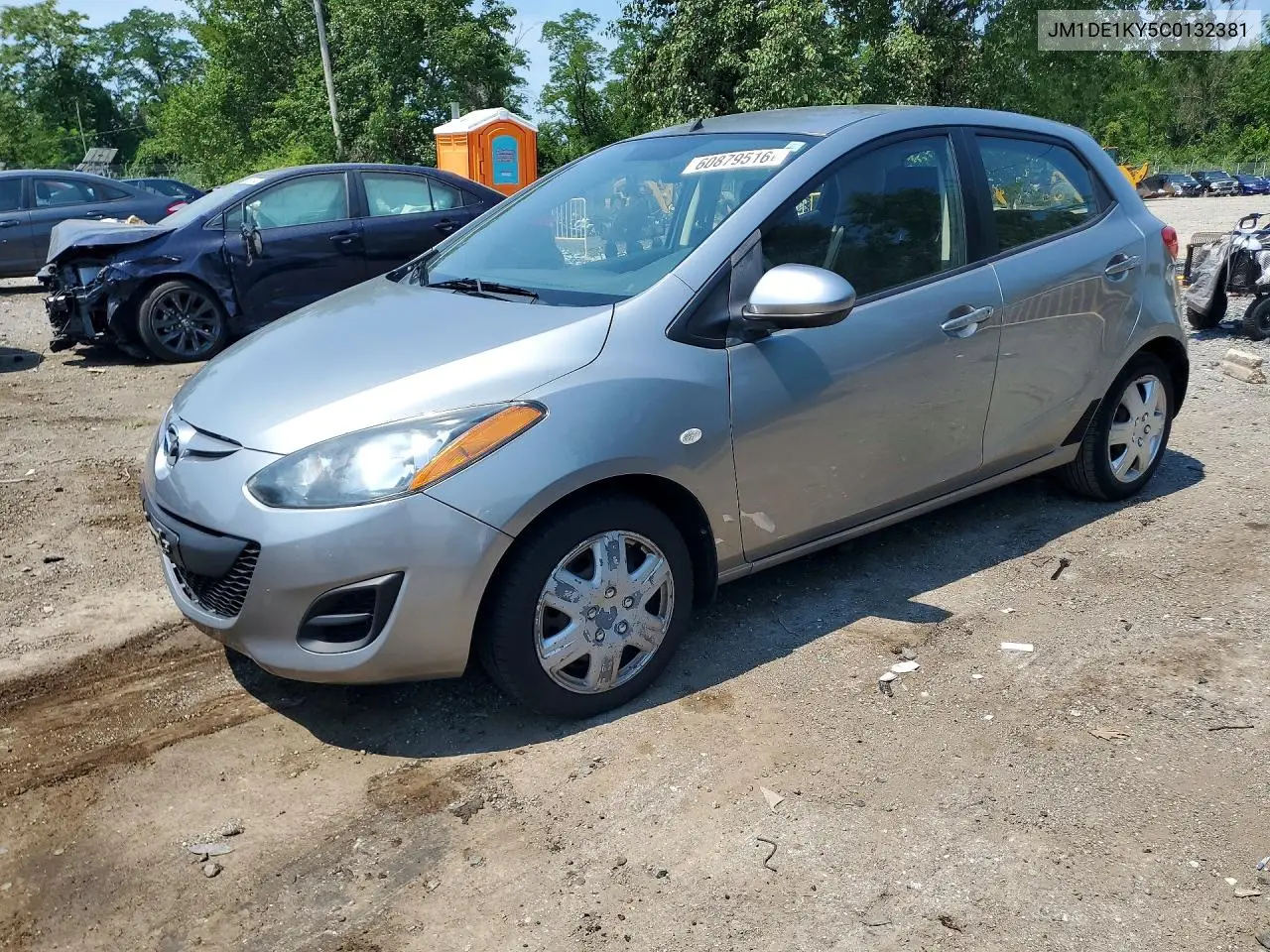 2012 Mazda Mazda2 VIN: JM1DE1KY5C0132381 Lot: 60879516