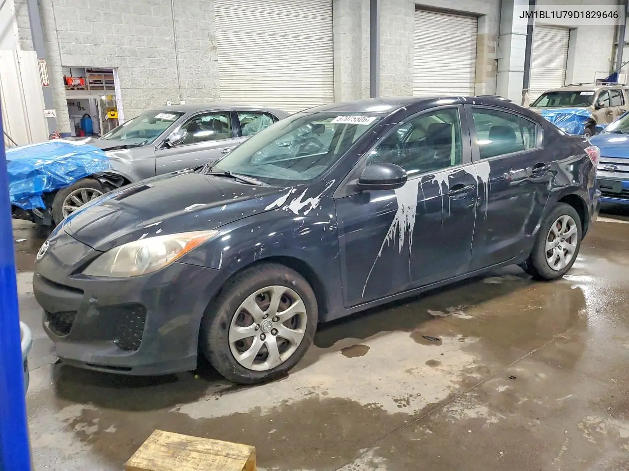 2013 Mazda 3 I VIN: JM1BL1U79D1829646 Lot: 57075506