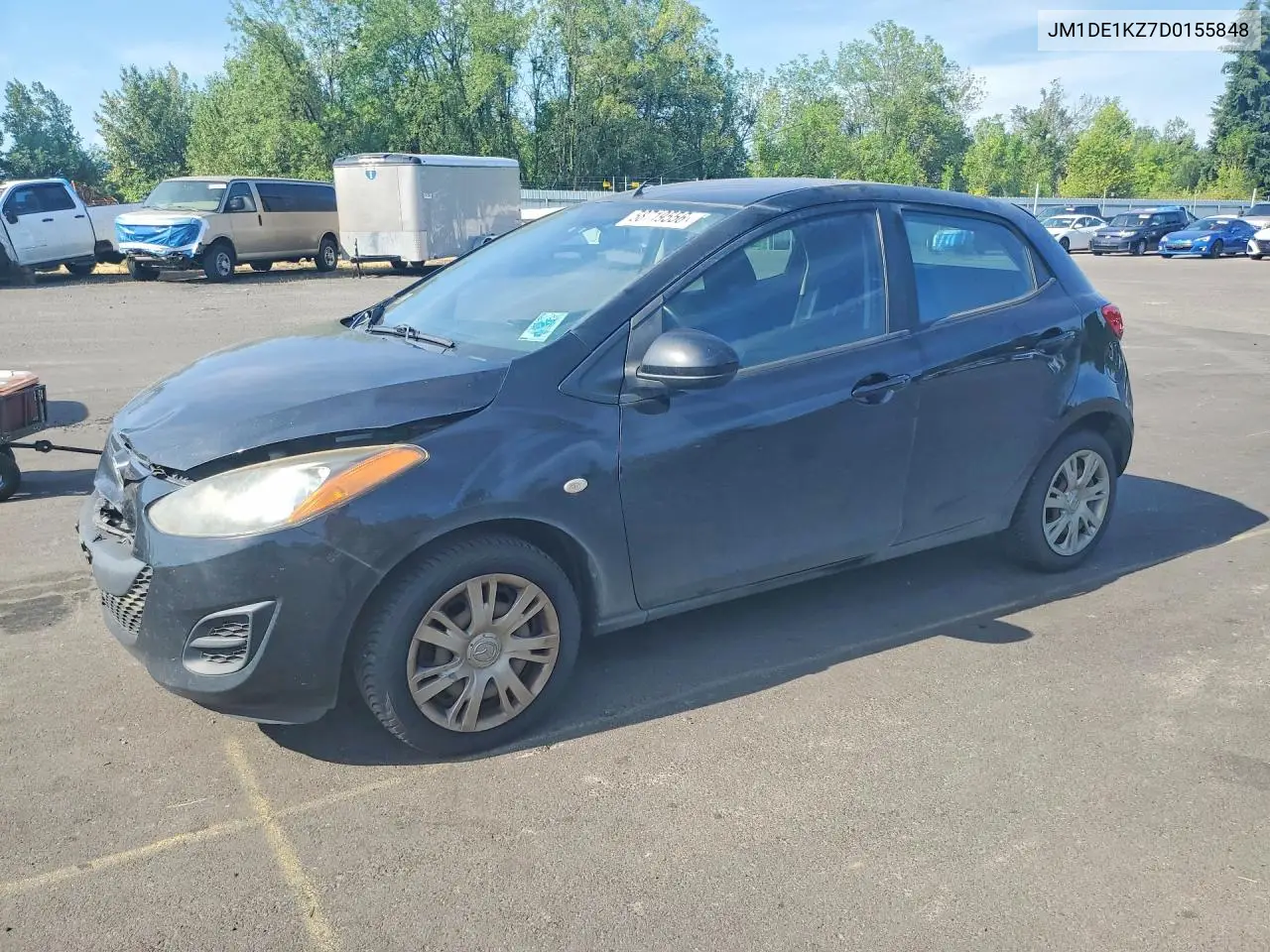 2013 Mazda Mazda2 VIN: JM1DE1KZ7D0155848 Lot: 58719556