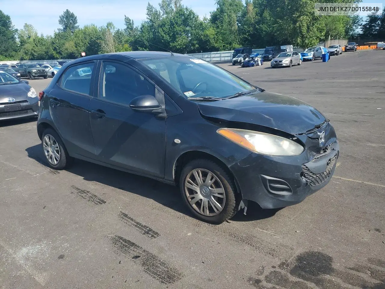 2013 Mazda Mazda2 VIN: JM1DE1KZ7D0155848 Lot: 58719556