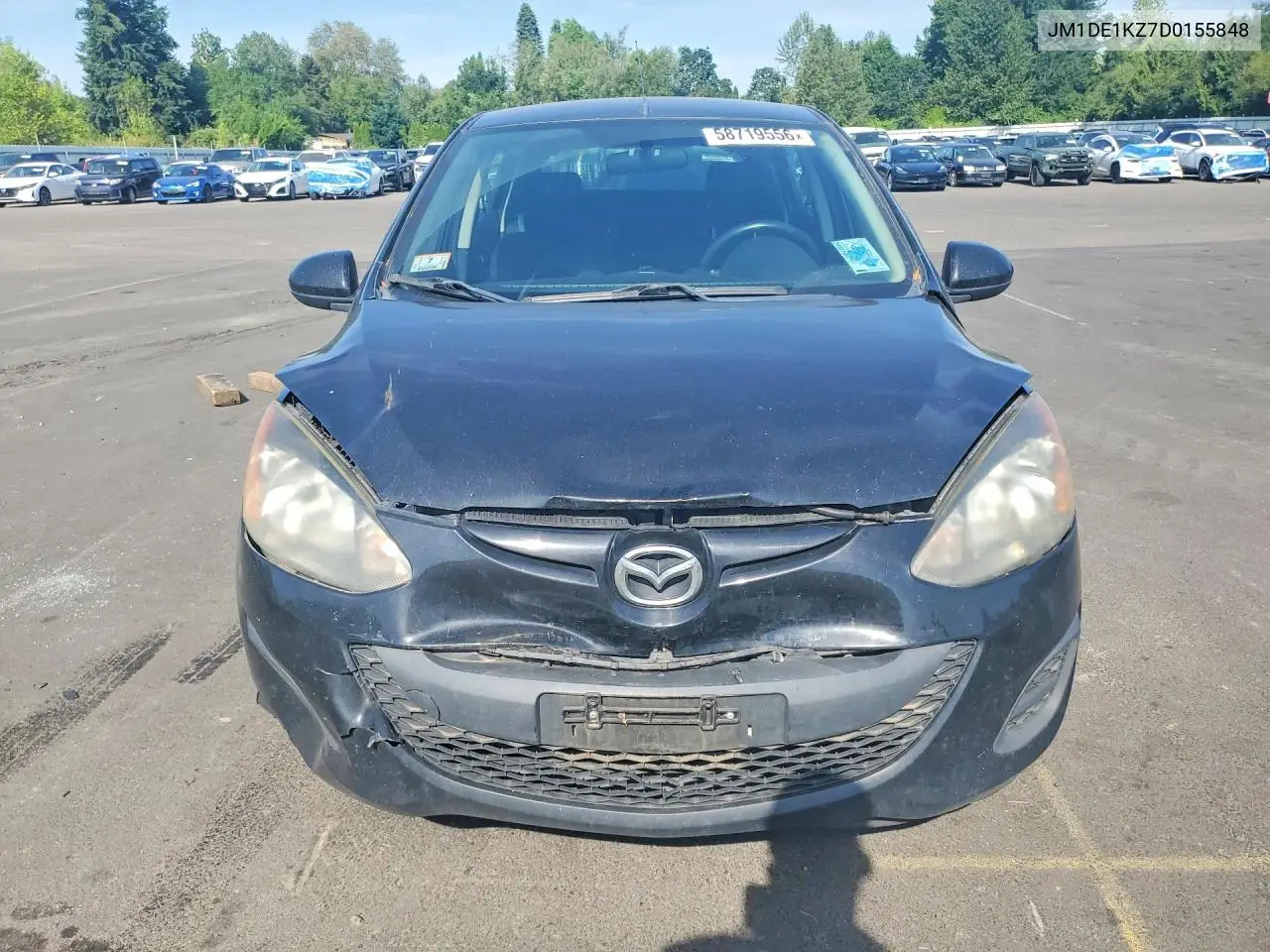 2013 Mazda Mazda2 VIN: JM1DE1KZ7D0155848 Lot: 58719556