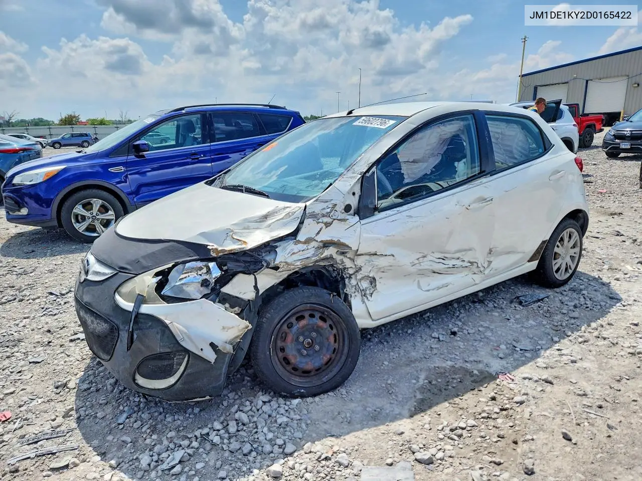 2013 Mazda Mazda2 VIN: JM1DE1KY2D0165422 Lot: 59602796