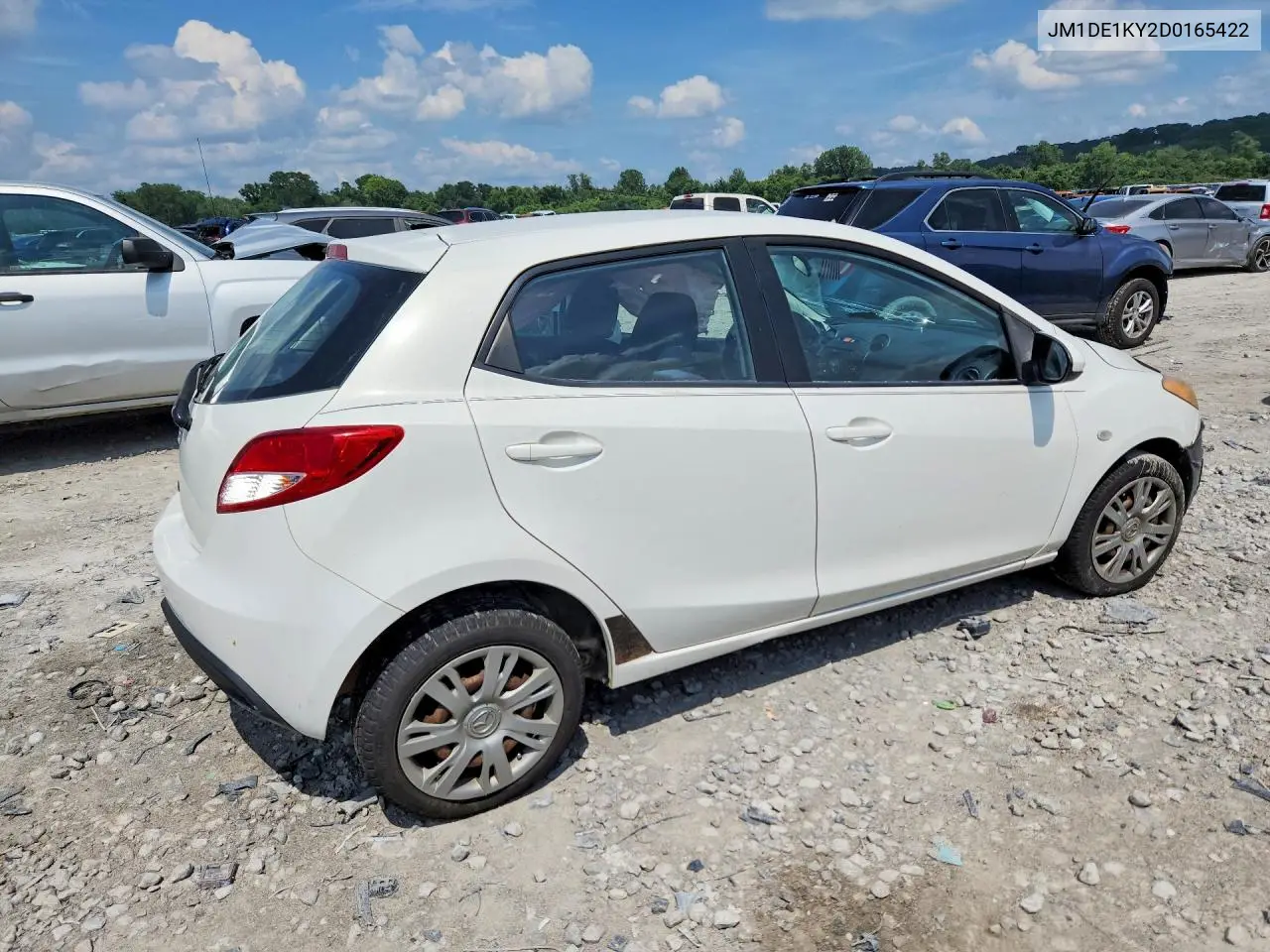 2013 Mazda Mazda2 VIN: JM1DE1KY2D0165422 Lot: 59602796
