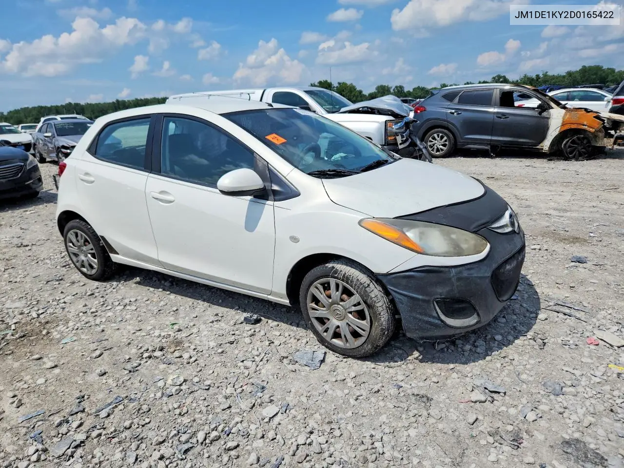 2013 Mazda Mazda2 VIN: JM1DE1KY2D0165422 Lot: 59602796