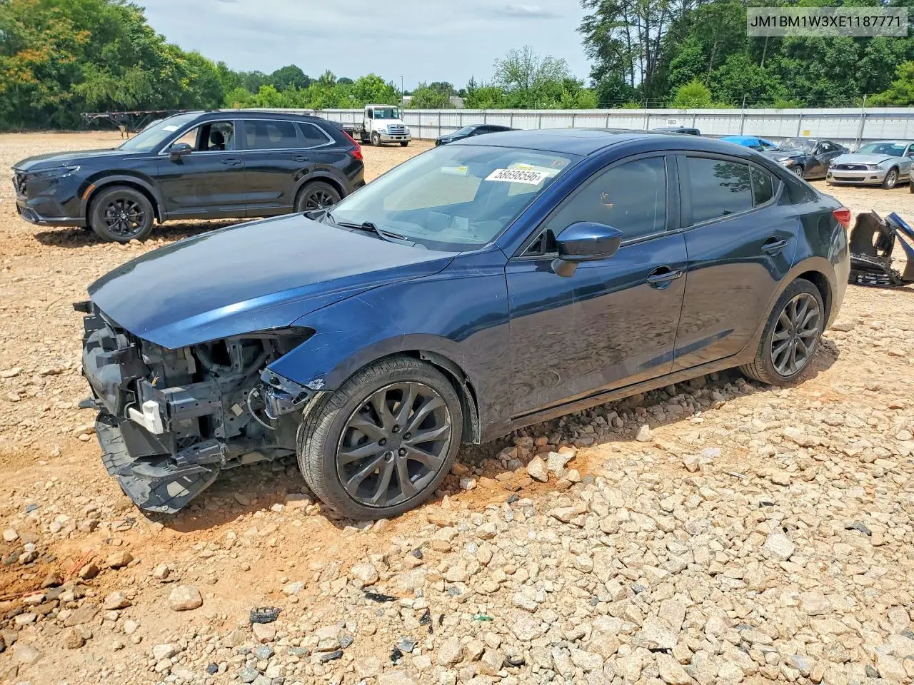 2014 Mazda 3 Grand Touring VIN: JM1BM1W3XE1187771 Lot: 58698596