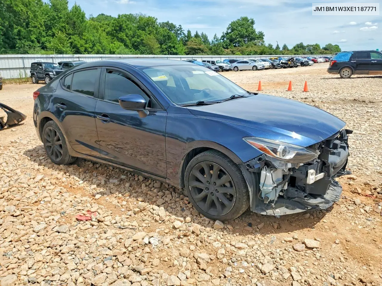 2014 Mazda 3 Grand Touring VIN: JM1BM1W3XE1187771 Lot: 58698596