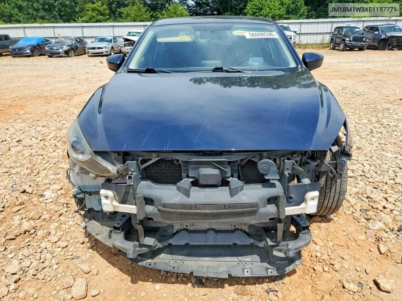 2014 Mazda 3 Grand Touring VIN: JM1BM1W3XE1187771 Lot: 58698596