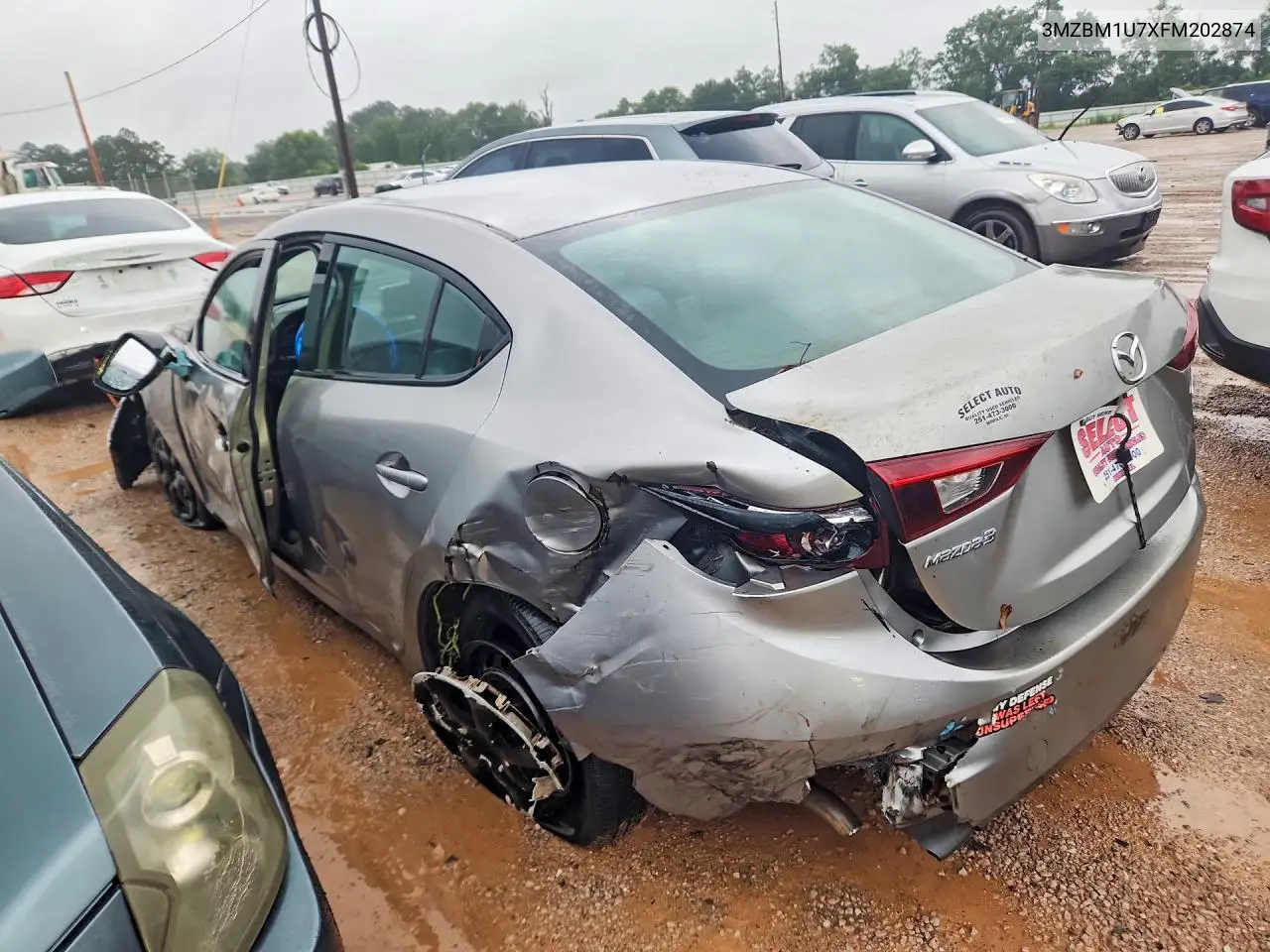 2015 Mazda 3 Sport VIN: 3MZBM1U7XFM202874 Lot: 56798536