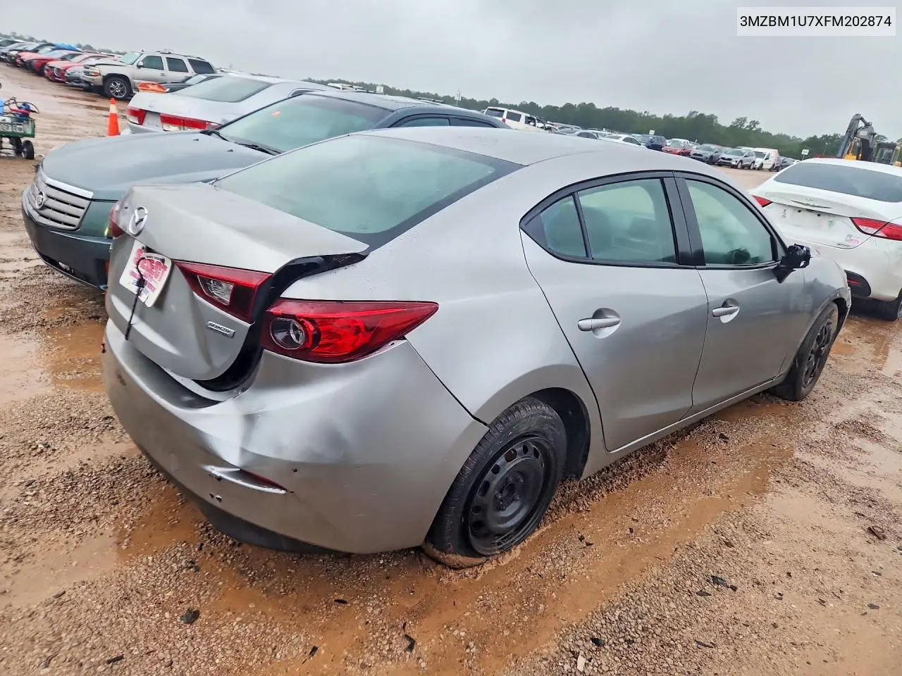 2015 Mazda 3 Sport VIN: 3MZBM1U7XFM202874 Lot: 56798536