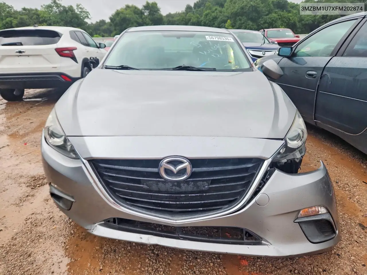 2015 Mazda 3 Sport VIN: 3MZBM1U7XFM202874 Lot: 56798536