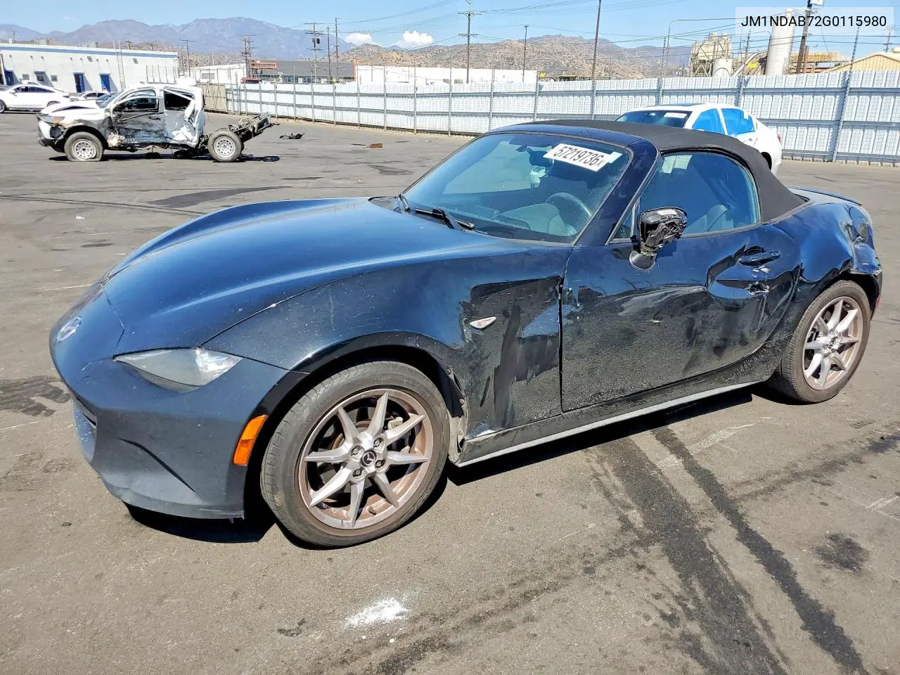 2016 Mazda Mx-5 Miata Sport VIN: JM1NDAB72G0115980 Lot: 57219736