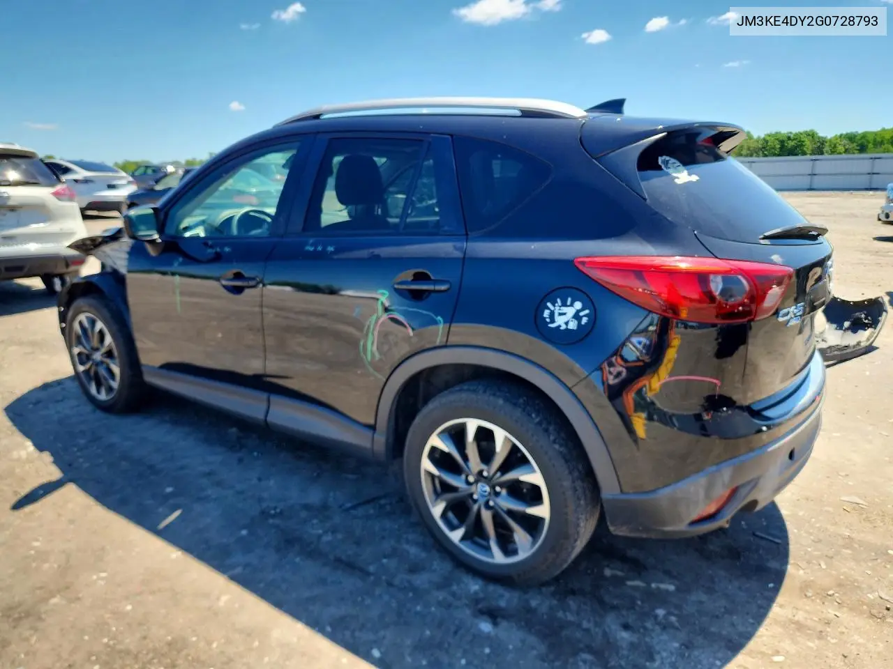 2016 Mazda Cx-5 Gt VIN: JM3KE4DY2G0728793 Lot: 58108526